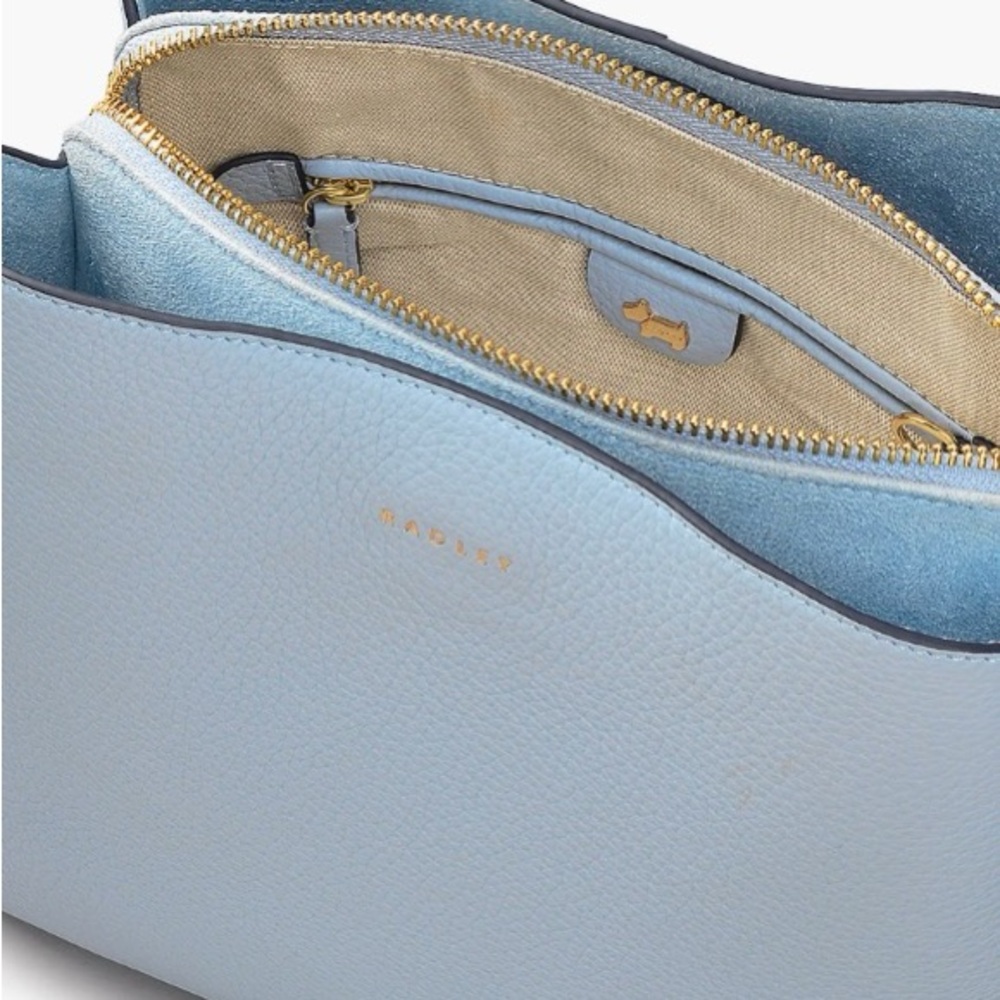 NWT Radley Dukes Place Medium Compartment Crossbody Bag - Bright Blue - Picture 2 of 15